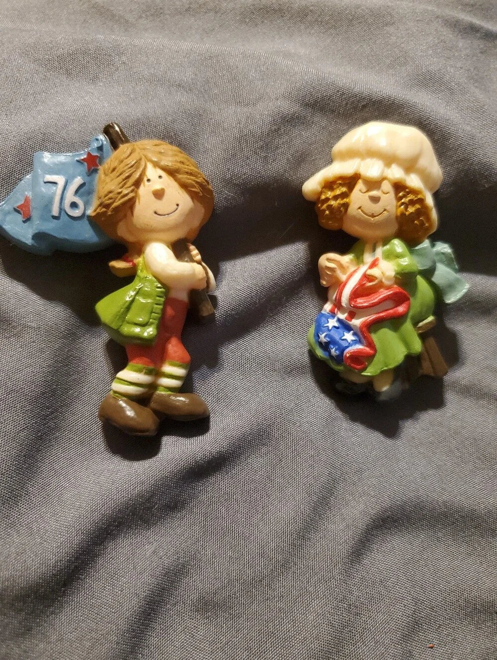 Vintage 1976 Hallmark Betsey Ross Bicentennial 2 Piece Set